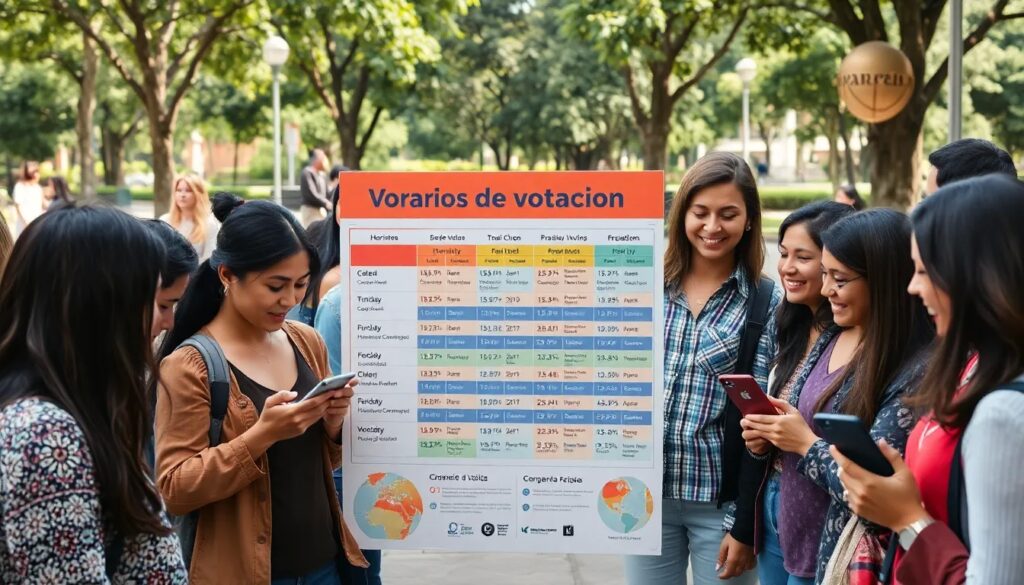 Cómo saber la hora que me toca votar